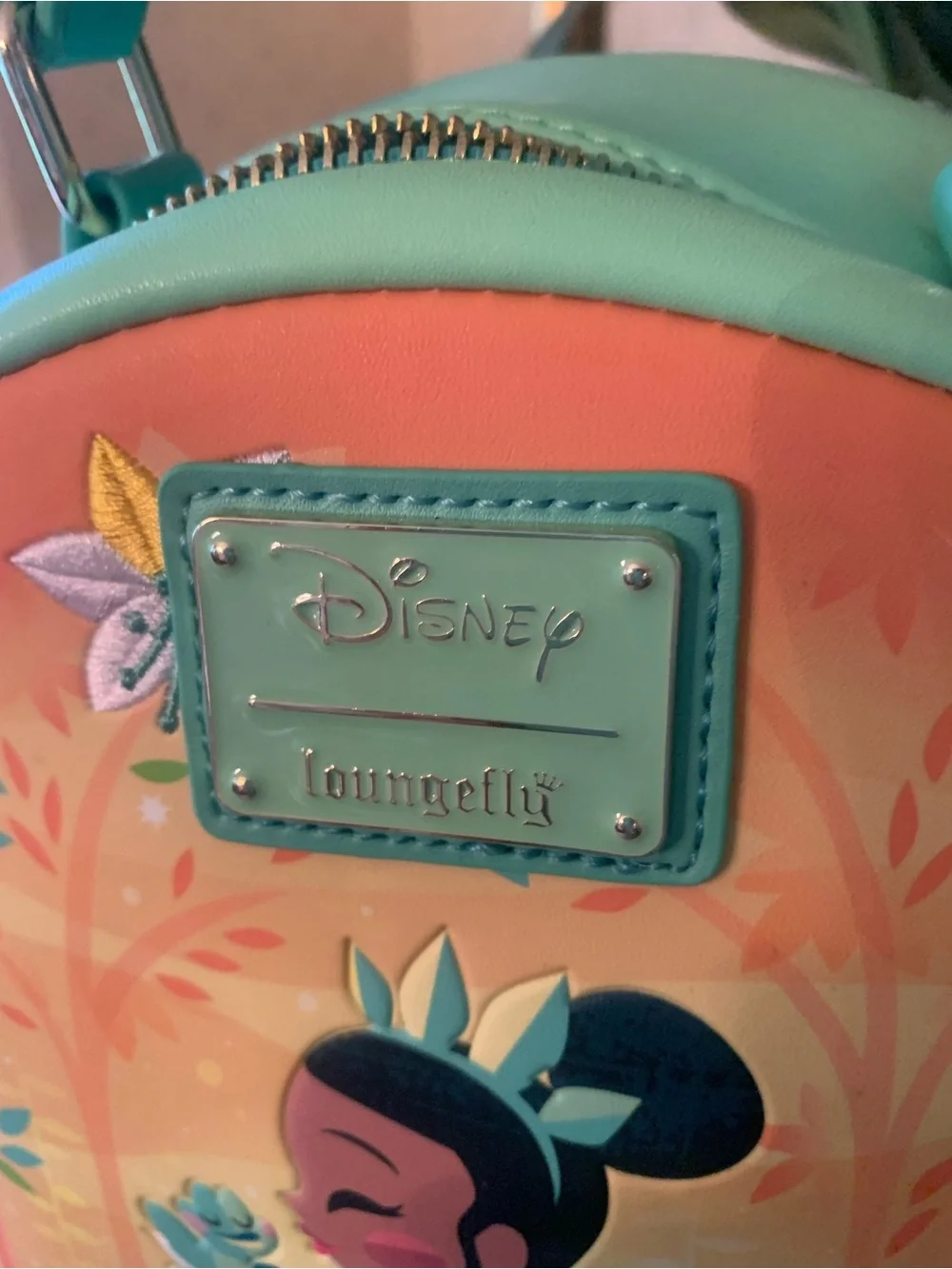 DISNEY, NEW WITH NO TAG, LOUNGEFLY, mini backpack, THE PRINCESS and THE FROG.